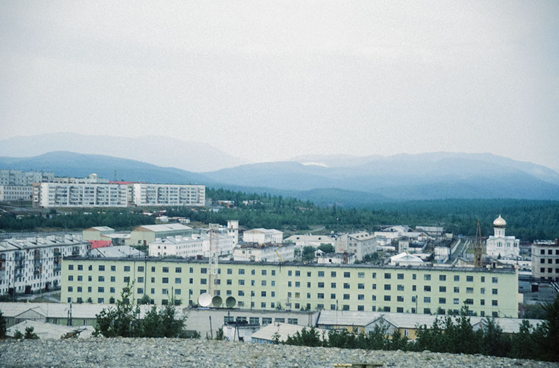 The Polar Ural town of Kharp, jump-off point for the Polar jadeite deposits. Photo: © Richard W. Hughes