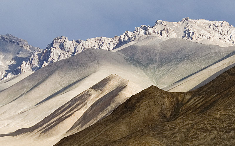 Lunar landscape near the Snezhny ruby mines in eastern Tajikistan. Photo: Richard W. Hughes