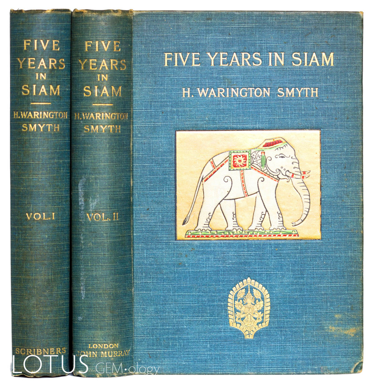 The finest 19th century resource on ruby and sapphire mining at Chanthaburi and Trat (Thailand) and Pailin (Cambodia) is H. Warington Smyth's Five Years in Siam (1898). It is highly sought after for its many plates, maps and decorative cover. Click on the photo for a larger image.