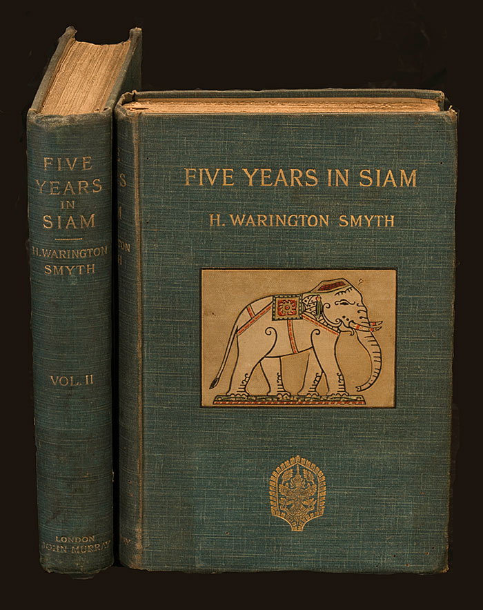 Cover of H. Warington Smyth's Five Years in Siam—From 1891 to 1896. This is the most difinitive account of ruby and sapphire mining in Siam in the 19th century. From the William Larson Collection. Photo: Mix Dixon