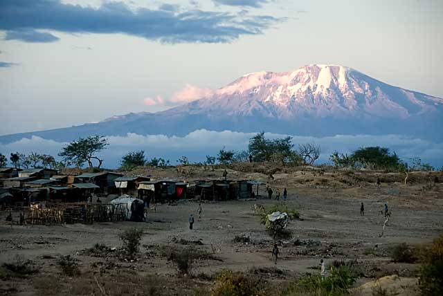 The snows of Kilimanjaro rise in majestic splendor from Merelani's tanzanite mines. This ice-capped dormant volcano is not just Africa’s highest peak, but at 5,895 meters (19,340 ft), also one of the world’s tallest freestanding mountains, rising from farmlands through lush rainforest to alpine meadows and, finally to the snowcapped twin summits of Kibo and Mawenzi. While known to Africans from time immemorial, in the sixth century Chinese mariners reported a “great mountain” inland. It did not enter European knowledge until 1849 when a German missionary, Johannes Rebmann, reported a snow-capped peak just three degrees below the equator. According to Chagga tribal legend related to King Solomon’s mines, a great treasure is said to exist on the mountain, protected by powerful spirits ready to punish any foolhardy enough to dare climb it. Photo: Richard W. Hughes