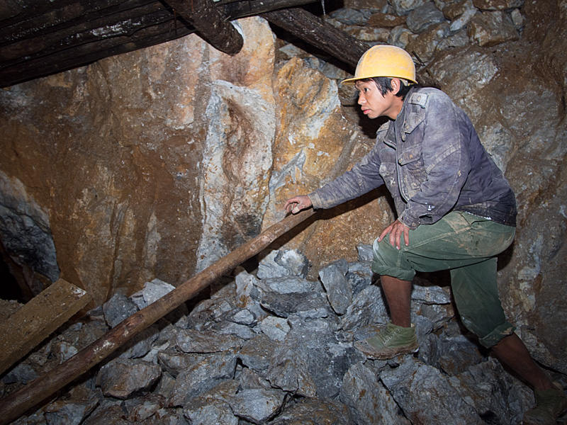 Figure 7. Quarrying in Bawpadan, in Myanmar’s Mogok Stone Tract. Photo: E. Billie Hughes