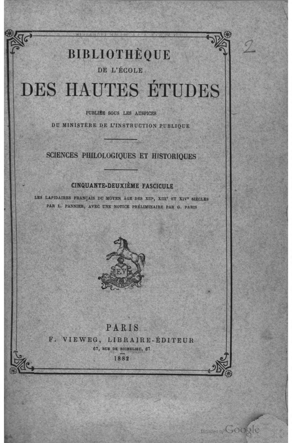 Les Lapidaires Français de Moyen Age des XIIe, XIIIeet XIVe Siècles