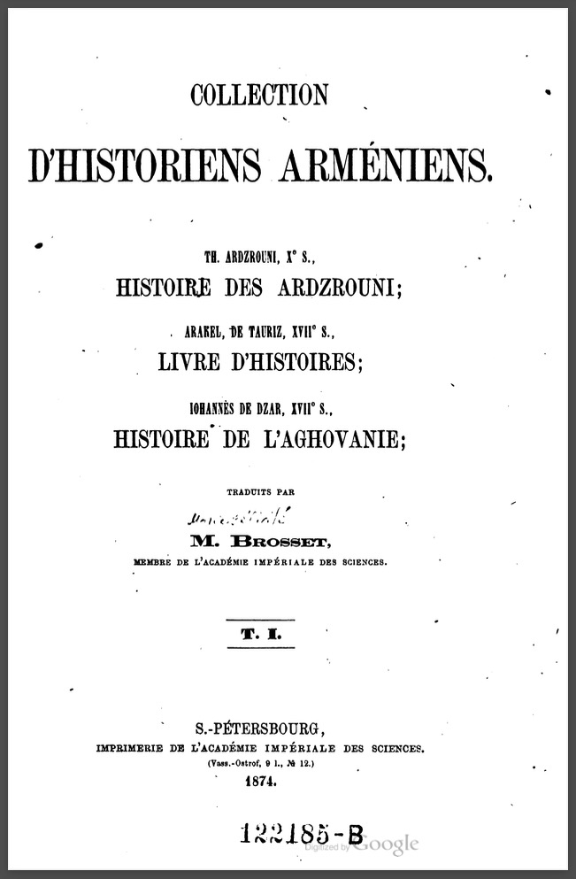 Histoire moderne du pays d’Ararad