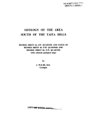 Geology of the area south of the Taita Hills