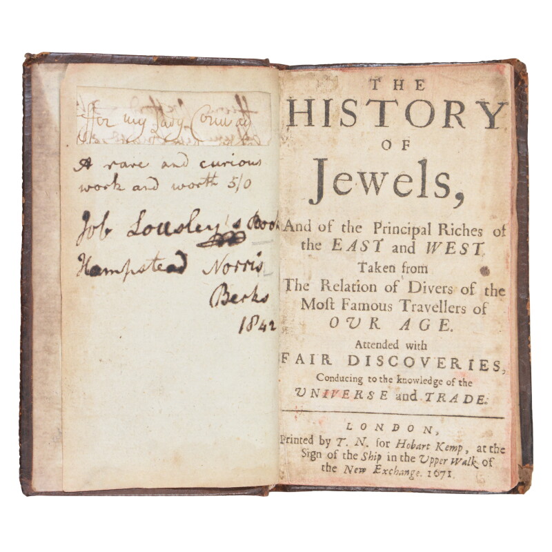 The History of Jewels and of the Principal Riches of the East and West