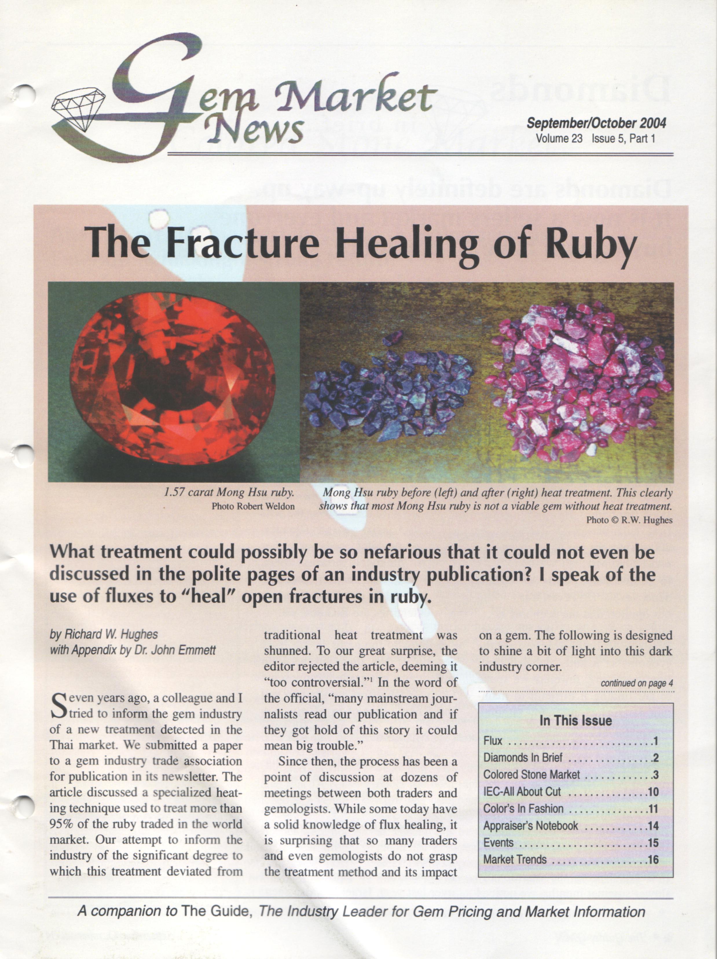 Fluxed up: The fracture healing of ruby