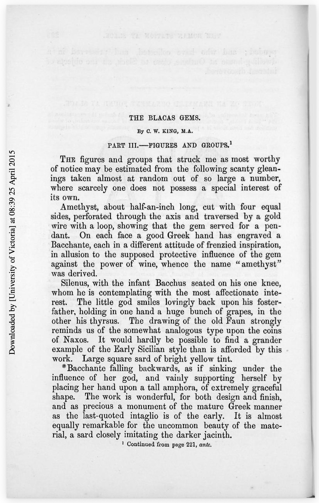 The Blacas Gems, Part 3