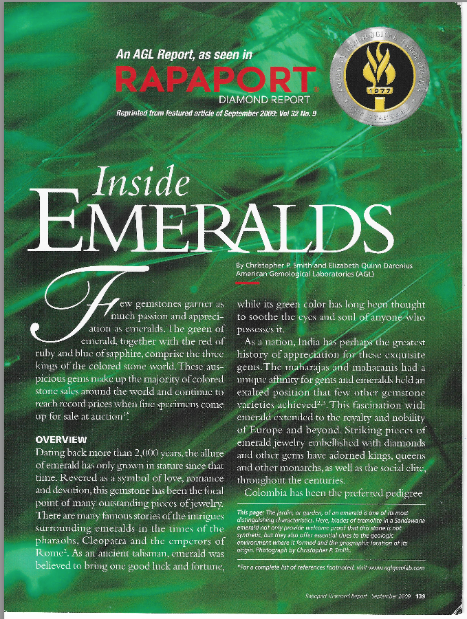 Inside emeralds