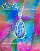G&G Micro-World: Curved banding in flame-fusion synthetic sapphires