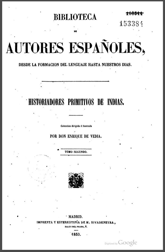 Historiadores Primitivos de Indias