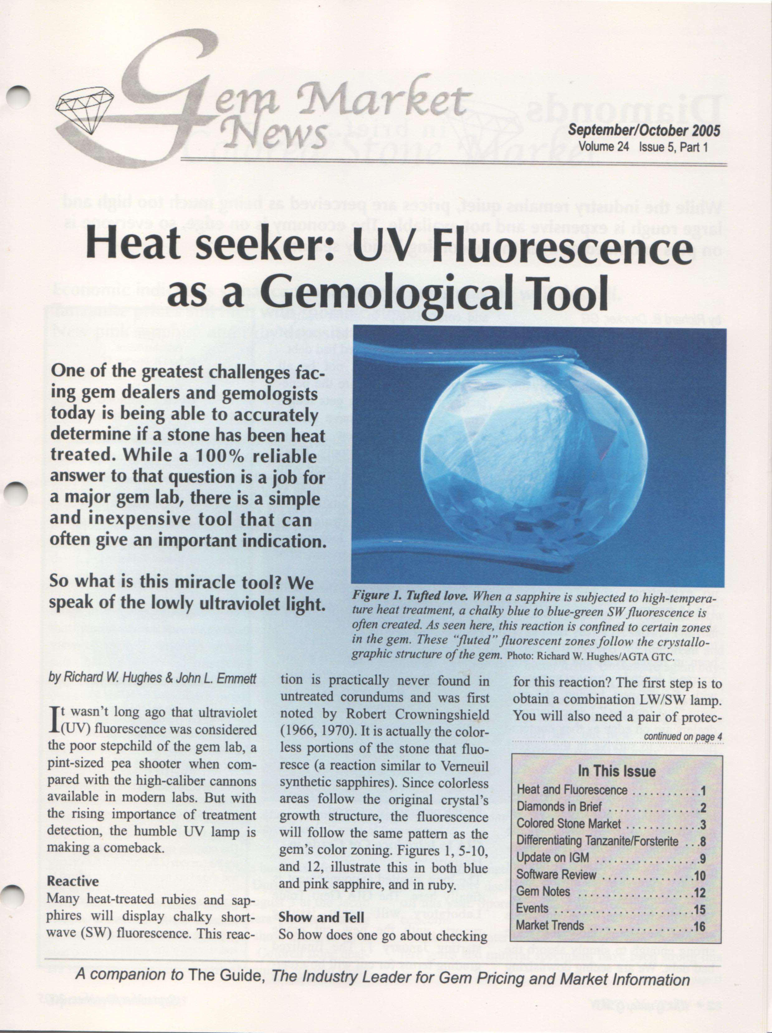Heat Seeker: UV fluorescence as a gemological tool