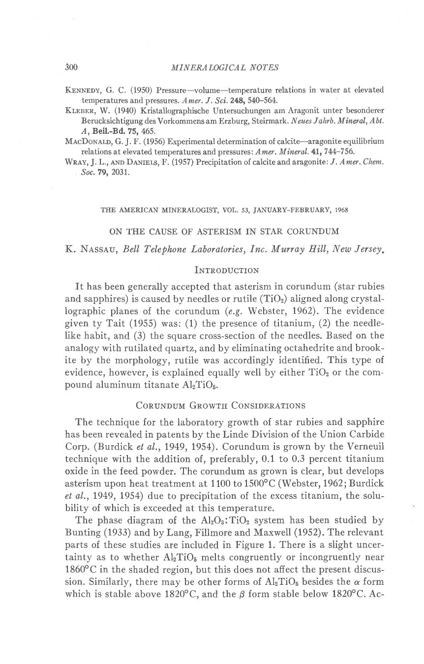 On the cause of asterism in star corundum