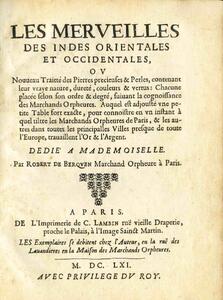 Les Merveilles des Indes Orientales et Occidentales…