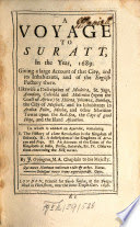 A Voyage to Suratt, 1689