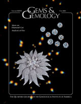 Gem News International: Anhydrite inclusion in a ruby from Myanmar