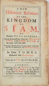A New Historical Relation of the Kingdom of Siam