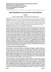 Jade mythological genes and Chinese cultural identity