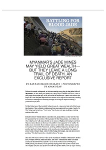 Battling for blood jade