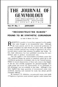 “Reconstructed rubies” found to be synthetic corundum