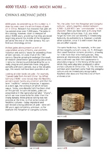 4000 Years – and Much More… China’s Archaic Jades