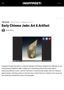 Early Chinese jade: Art & artifact