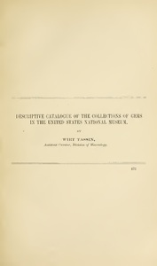 Descriptive catalogue of the collection of gems in the U.S. National Museum
