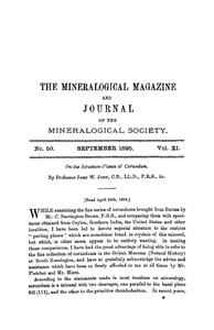 On the structure-planes of corundum