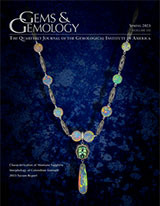 Gem News International: Forsterite in a purple Tanzanian spinel