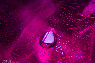 Melted crystal and heat-altered fingerprints within a ruby from the Thai/Cambodian border.